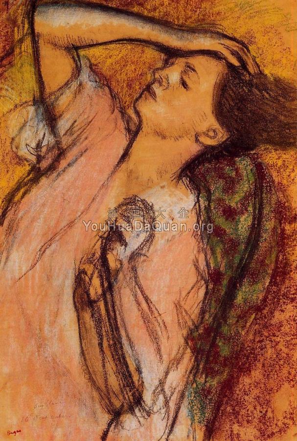 Combing the Hair - 埃德加·德加